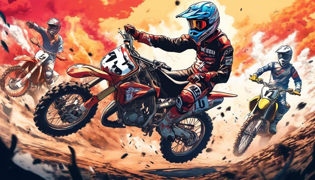 4 stroke dirt bike smoking