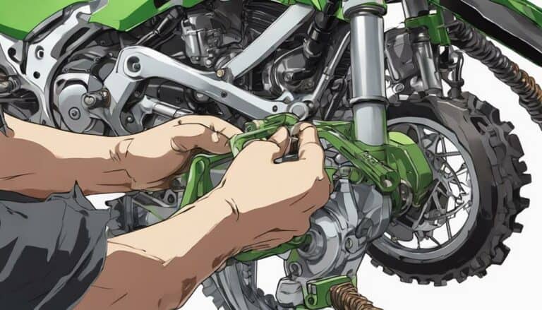 adjusting dirt bike chain