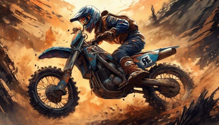 appearance of a dirt bike