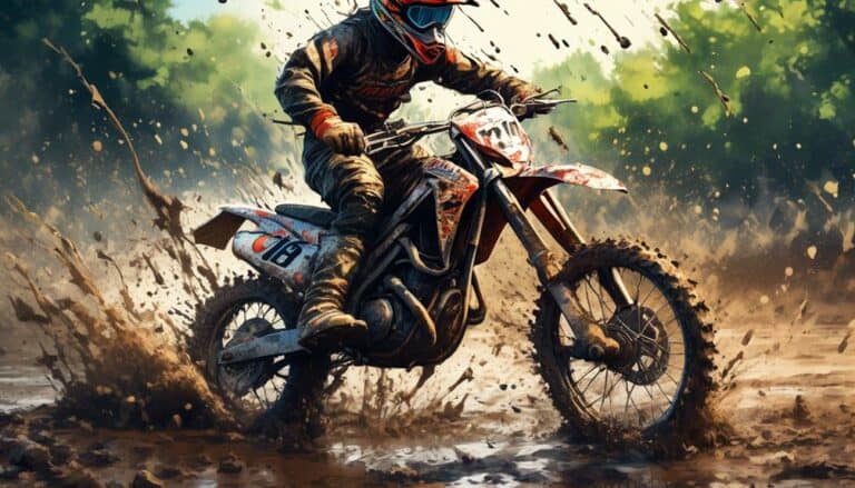 bogging on a dirt bike