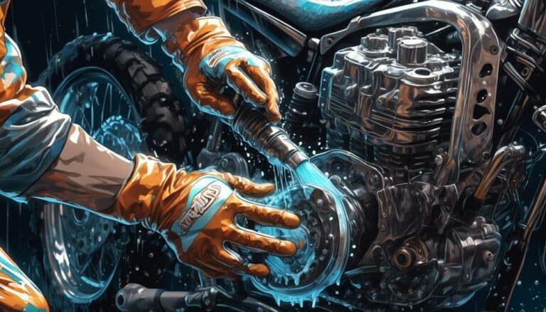 cleaning dirt bike engine