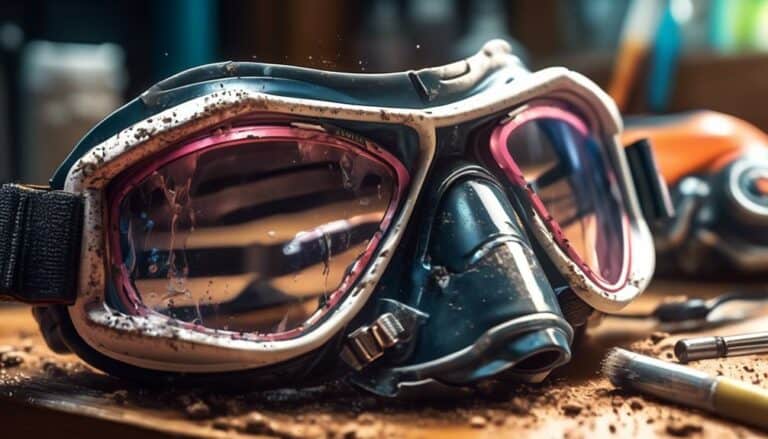 cleaning dirt bike goggles