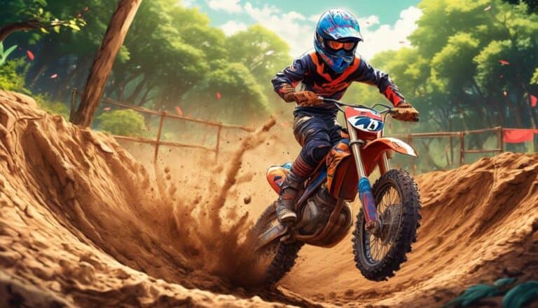 creating a dirt bike track