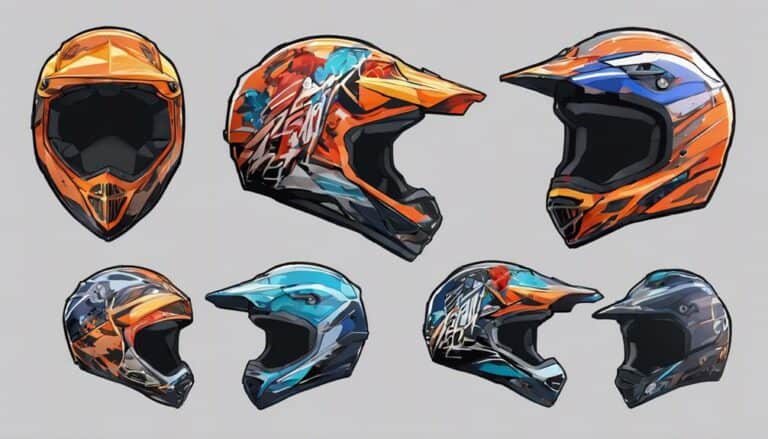 dirt bike helmets feature peaks