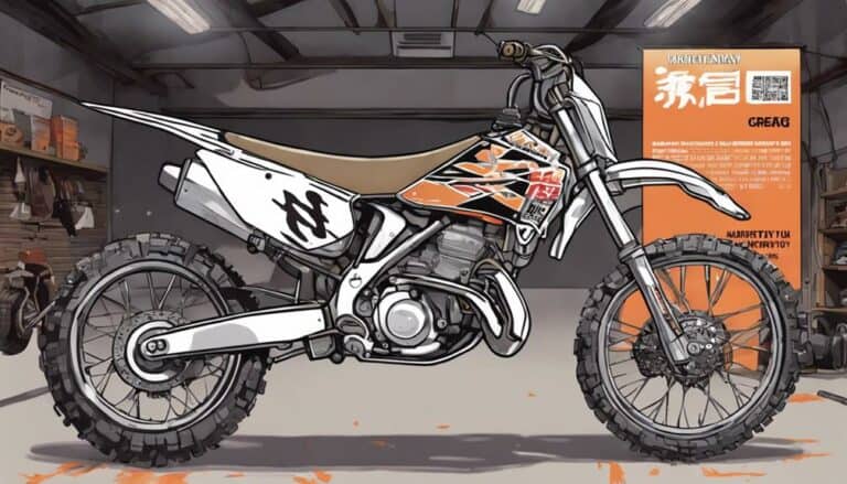 dirt bike warranty details