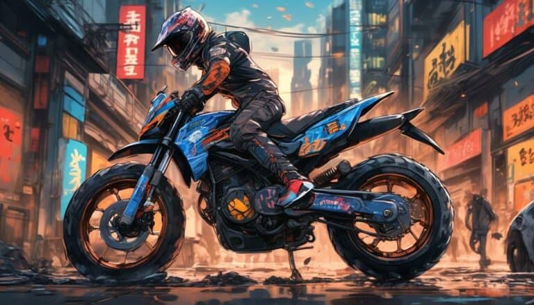 dirt bike with street tires