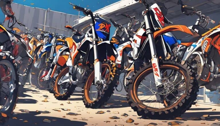 dirt bikes in trailer