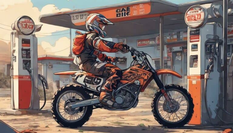 dirt bikes use gasoline