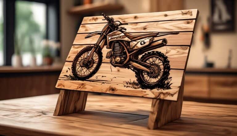 diy wooden dirt bike stand