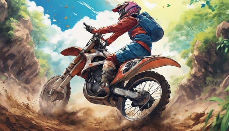 feet position on dirt bikes