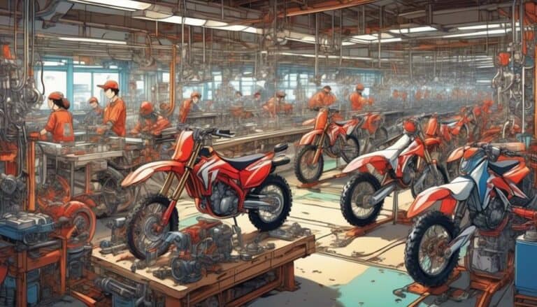 honda dirt bikes manufacturing