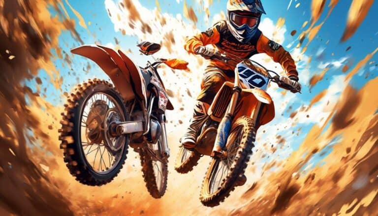 jumping a dirt bike