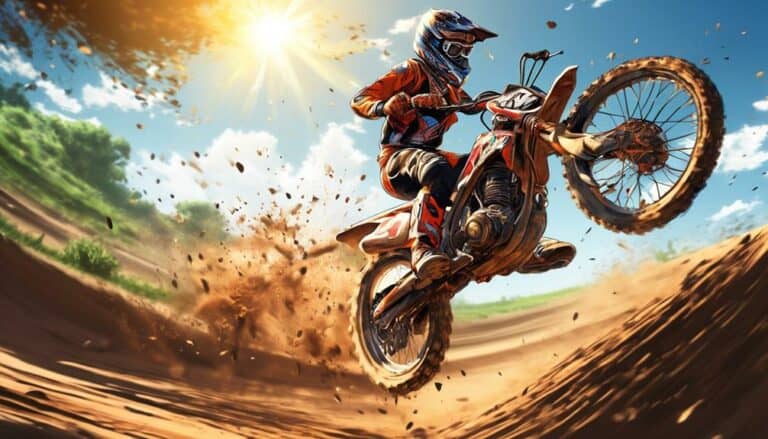 jumping a dirt bike