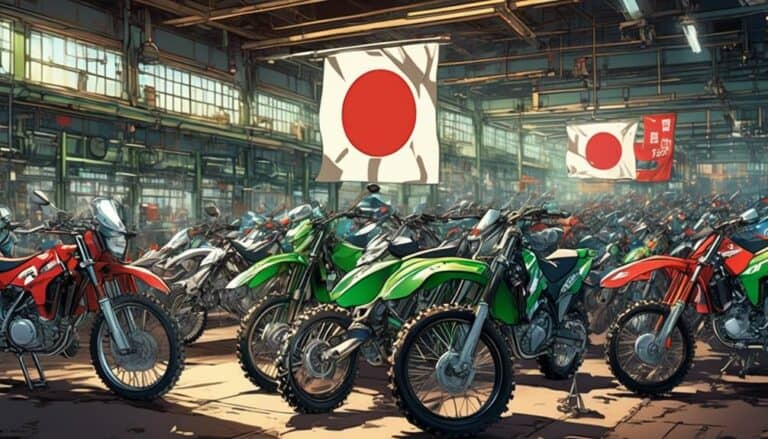 kawasaki dirt bikes manufacturing