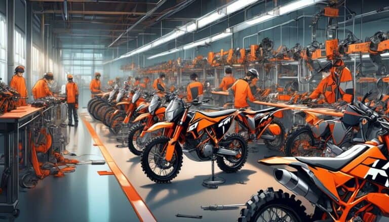 ktm dirt bikes manufacturing