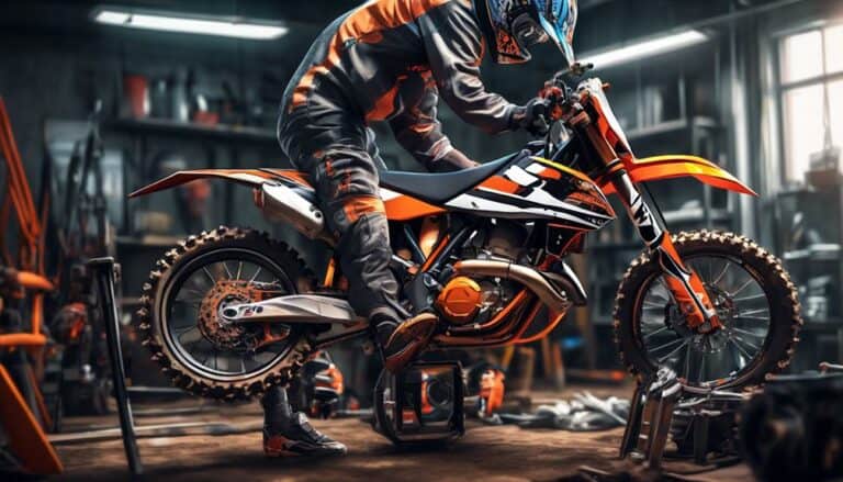 lowering a ktm dirt bike