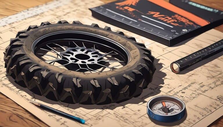 measuring dirt bike tire