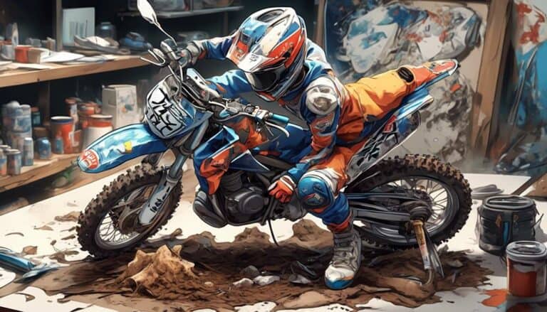 removing dirt bike graphics