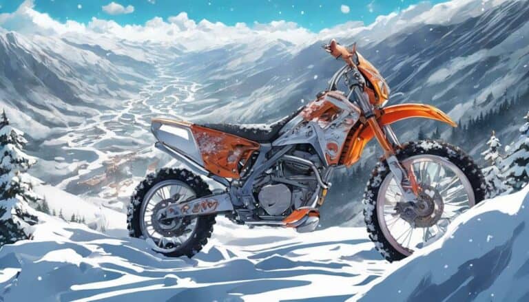 snow track dirt bike