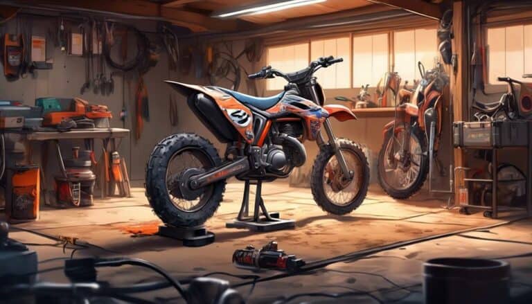 winter dirt bike storage